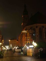Centro de Heidelberg de noche