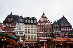 Mercado navideño en la Plaza Römer, Frankfurt