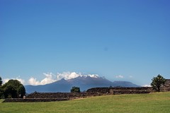 Vista del volcán Iztaccíhuatl desde la explanada