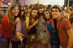 Fiesta hippie Erasmus en Santiago