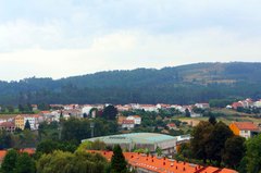 Vista del norte de Santiago de Compostela