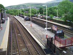 Estación de Tren del pequeño pueblo de Marsden en Yorkshire
