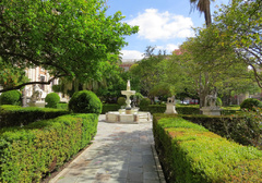 Jardines del Archivo de las Indias en Sevilla