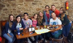 Mi grupo de erasmus en Santiago de Compostela