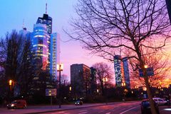 Un atardecer en Frankfurt