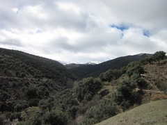 Panorámica de Sierra Nevada desde el camino de Lugros