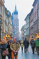 Calles del centro histórico de Cracovia