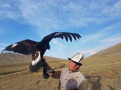 Caza con águilas en Kirgizstan