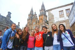Mi grupo de Erasmus en Santiago de Compostela