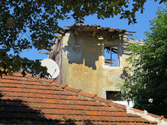 Detalle de una casa ruinas