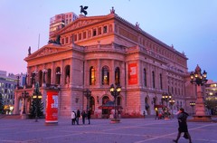 Un atardecer en la ópera de Frankfurt