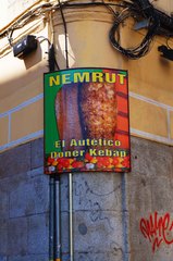 Un "kebab" en Madrid
