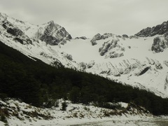 Nieve y más nieve en Ushuaia