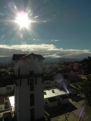 Vista desde el teleférico San Bernardo, en Salta
