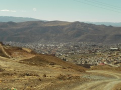 La ciudad de Potosí desde la mina