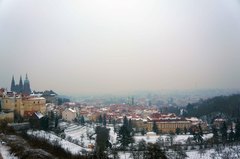 Vista invernal desde Malá Strana, Praga