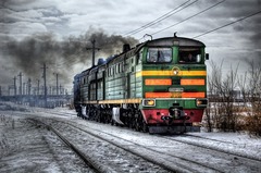 Locomotora en Rusia