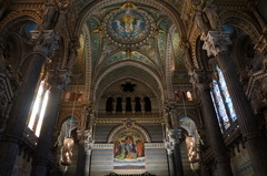 Interior de la Basílica de Fourvière, Lyon
