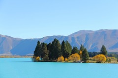 Aguas turquesas de Nueva Zelanda