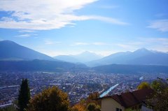 Vista de Innsbruck desde los Alpes