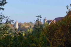 Paisajes de Rothenburg desde el parque Burggarten
