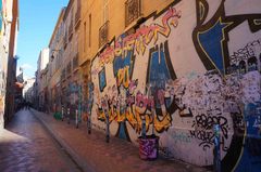 Calles de Cours Julien, en Marsella