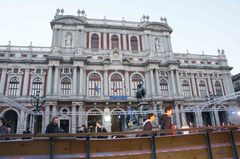 Navidad en la Plaza San Carlo en Turín