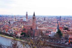 Vista de Verona desde el Castillo de San Pedro