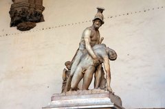 Estatua renacentista en la Loggia della Signoria, Florencia