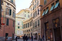 Calles del centro histórico de Génova