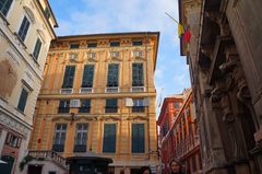 Calles del centro histórico de Génova