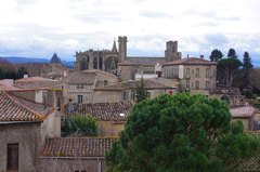Basílica de Saint-Nazaire, en la Ciudadela de Carcassonne, Francia