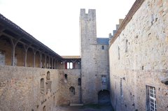 Castillo Condal en la Ciudadela de Carcassonne, Francia