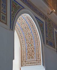 Detalles del Palacio de la Bahía, Marrakech