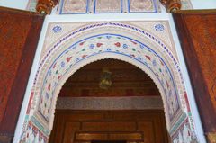 Detalles del Palacio de la Bahía, Marrakech