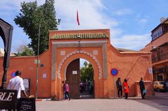 Entrada al Palacio de la Bahía, Marrakech