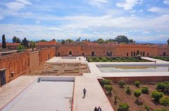 Jardines centrales del Palacio El Badi, Marrakech