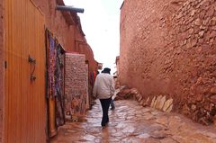 Calles del Ksar de Ait Ben Haddou, Marruecos