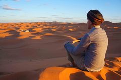 Dunas de Merzouga en el Sahara, Marruecos