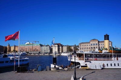 Vista de Södermalm desde el centro de Estocolmo