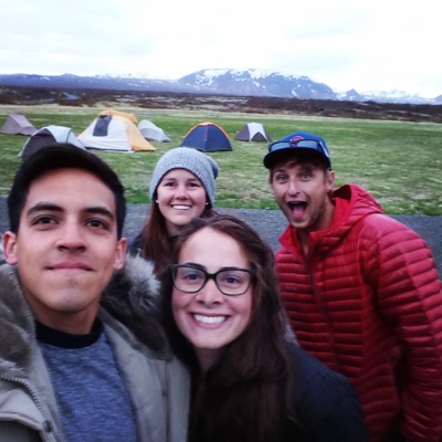 Camping en el Parque nacional Þingvellir en Islandia